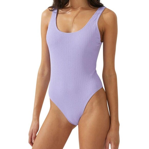 COTTON ON Juniors Low-Back One-Piece Sw Purple - Picture 1 of 7